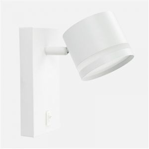 Applique murale Ortiga 1xGX53 blanche 9W 800lm r&eacute;glable avec ampoule 16x8,3x15,5 cm