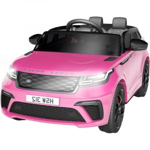 Voiture &Eacute;Lectrique Enfant 12V Land Rover Licenci&eacute;e - V&eacute;Hicule Tout-Terrain avec T&eacute;l&eacute;Commande, Musique, USB, TF, MP3 - Jouet Enfant 3 Ans Et Plus(Rose)