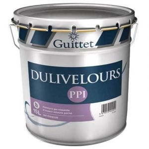 Peinture Guittet Dulivelours Acrylique Blanc 15l - Guittet