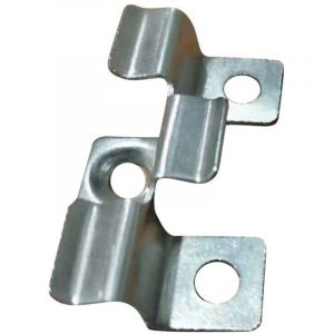 Lot de 100 clips de fixation pour terrasse en composite avec vis en acier inoxydable（hauteur 1 cm）