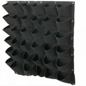 Sac &agrave; Plantes Mural 36 Poches, Jardini&egrave;re Verticale en Feutre R&eacute;sistant, Mur V&eacute;g&eacute;tal Ext&eacute;rieur et Int&eacute;rieur pour Herbes et Fleurs