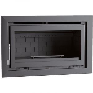 Insert à bois ventilé - FIREMATIC Nara 12.6 kW Porte fonte - sans vitre sérigraphiée noire
