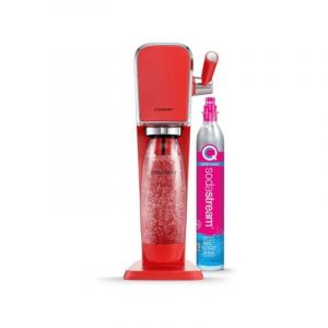 Machine a Soda Machine a eau pétillante Sodastream art Mandarine - Avec 1 bouteille 1L, compatible lave-vaisselle + 1 recharge de gaz 60L