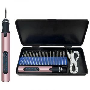 Stylo Graveur &Eacute;lectrique, Graveur &Eacute;lectrique Mini Outil Graver Bricolage, Mini Stylo De Gravure USB Rechargeable Stylo Graveur Multifonctionnel, Pour