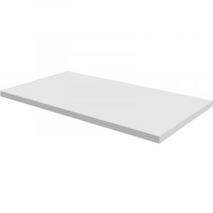 Plan de Toilette Suspendu pour Double Vasque ALTERNA Zao 180x50x9cm en Bois Stratifi&eacute; Blanc - 6692059