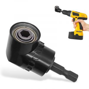 Renvoi D'angle Visseuse, 105&deg; Renvoi D'angle, Avec Porte-Embout Magn&eacute;tique 1/4", Tournevis Porte-Adaptateur, Perceuse D'angle Droit Pour Le Per&ccedil;age