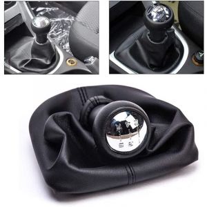 Levier de Pommeau de Levier de Vitesse Maunal 5 Vitesses de Voiture avec Couvercle de Coffre pour Clio 2 ii Clio 3 iii Megane 2 ii ScéNic 2 ii Kangoo