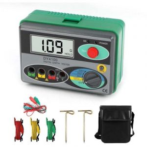 M&eacute;gohmm&egrave;tre 0-2000 ohm r&eacute;el testeur num&eacute;rique de Terre DY4100 testeur de r&eacute;sistance au Sol