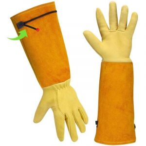 Gants Jardinage Femme/ Homme Gants De Travail Cuir - Gants De Jardinage Cadeau Jardinage Outillage Gants Anti Coupure Gants Rosiers Epineux Outils