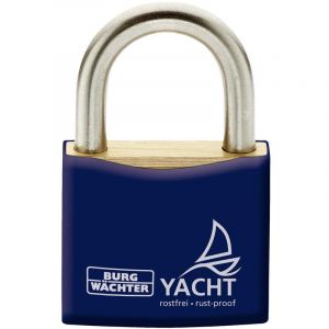 Burg W&auml;chter 35451 Cadenas 20.00 mm fermeture diff&eacute;rente bleu avec serrure &agrave; cl&eacute;