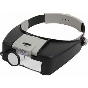 Bandeau Loupe Led Lampe frontale Loupe de bijoutier Loupe 1.5X 3 X 8.5X 10x