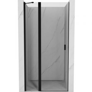 Mexen - Mist porte de douche pivotante 95 cm, transparent, noir - 8A4-095-000-70-00