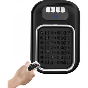 Chauffage d'int&eacute;rieur Chauffage soufflant portable mural - Chauffage soufflant silencieux avec affichage LED et t&eacute;l&eacute;commande