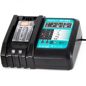 Langray - DC18RC 14.4V-18V 3A Chargeur Rapide Chargeur de Remplacement pour Makita DC18RA DC18RD Batteries pour BL1860B BL1850B BL1840 BL1830 BL1820