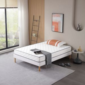 Provence Literie - Matelas 140x190 cm - 18,5 cm - Soutien Ferme - Confort Optimal - Usage Quotidien - Id&eacute;al Pour Dormir Profond - matelas doux reve