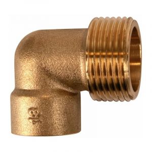 Raccord laiton coud&eacute; 90&deg; &agrave; souder - m 3/4' - diam&egrave;tre 22 mm - 92GC