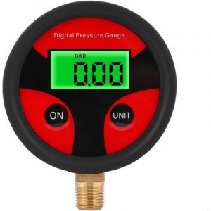 Manom&egrave;tre Num&eacute;rique de Pneu, Digital LCD Jauge de Pression d'Air des Pneus pour Voiture Camion Moto（Filetage : 1/8 NPT）