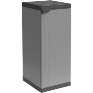 Idralite - Armoire bas ext&eacute;rieur et int&eacute;rieur 1 porte cabine de douche balcon jardin en pvc