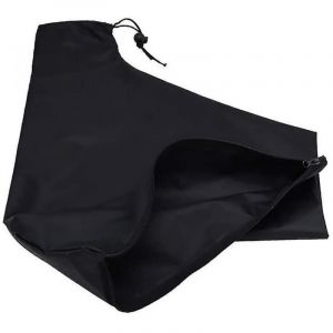 BEBUSINGOTO Sac de souffleur de feuilles &eacute;lectrique, sac de broyeur d'aspirateur pour sac &agrave; fermeture &eacute;clair pour souffleur de feuilles, noir, 44 x