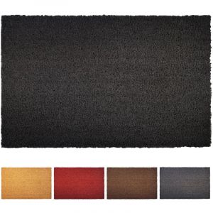 Casa Pura - Paillasson en Fibres de Noix de Coco Noir 24 mm 100 x 150 cm
