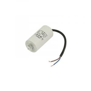 Le moteur de travail du condensateur 80uf 450vac mesure 50x120mm avec des c&acirc;bles Ct80mf450v/cables