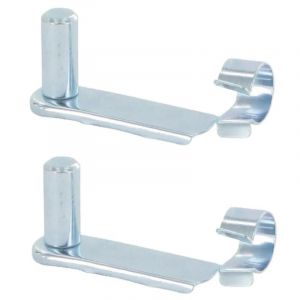 Cyclingcolors - 2x Axe de s&eacute;curit&eacute; pour chape clip &agrave; ressort 10mm longueur utile 58mm V&eacute;rin Gaz Universel T&ecirc;te Embout Fourche V&eacute;hicule Goupille