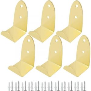 Robustes-6 Pi&egrave;ces U Crochet Mural,Attache Miroir Fixation Murale,pour Accrocher Dans la Salle de Bain et la Cuisine(avec 12 Vis + 12 tube dexpansion