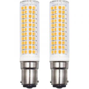 Lot de 2 Ampoules LED B15d Rempla&ccedil;ant 75W 90W 80W Blanc chaud 3000K 220V 230V 890lm 7W Applique Murale Pour Salon Lustre Machine &agrave; Coudre [Classe