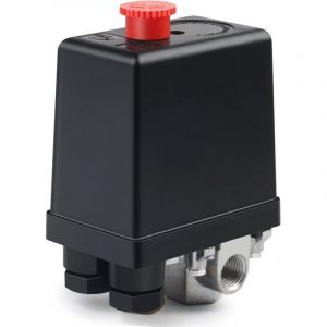 Soupape de Compresseur D'air 220V Pression Automatique Pressostat Compresseur D'air Compresseur Interrupteur Contrôle Valve pour Une Réduction Rapide