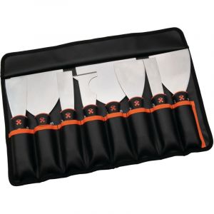 Mob Outillage - Trousse 7 couteaux am&eacute;ricains + 1 multi-usages manche bi-mat Mondelin