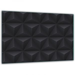 Planche &agrave; d&eacute;couper en verre tremp&eacute; 30 x 22 cm Noir