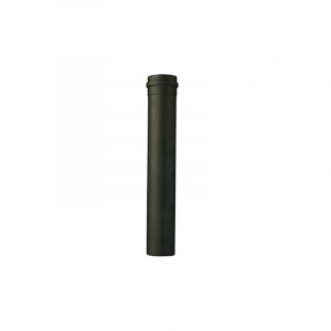 Tuyau pour poele a' granule's en porcelaine noire mate diame'tre 10 cm hauteur 100 cm livre' sans joint