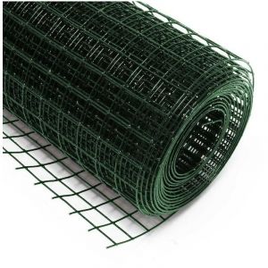 Le Poisson Qui Jardine - Grillage à Poules 10 m Vert 25 mm 50 cm de haut Pour Enclos, Clapier, Poulailler, Volière - Vert