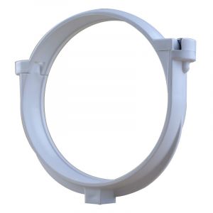 Collier bride pour tube de descente pvc &Oslash;100 - blanc First Plast