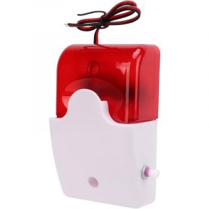 Fitags - Avertisseur lumineux, clignotant sonore, Haut Decibel réglable sirène corne, lieux publics, évacuation d'urgence, alarme d'avertissement de