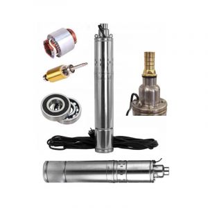 Pompe Submersible Pour Puits Efficace 3"" 1800l/h