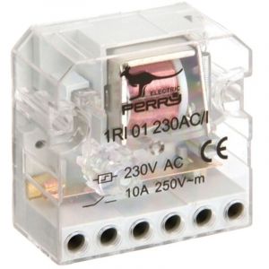 Interrupteur &agrave; impulsion PERRY 1RI01230AC/I, 230 V, 1 contact de commutation