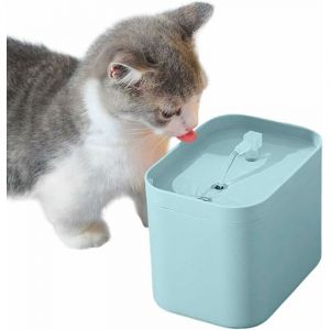 1.5L Silencieuse Fontaine &agrave; Eau pour Chats,Fontaine pour Chat Chien,Fontaine &agrave; Eau pour Chat avec Forme de Robinet,Filtrer Les Poils Divers Fontaine