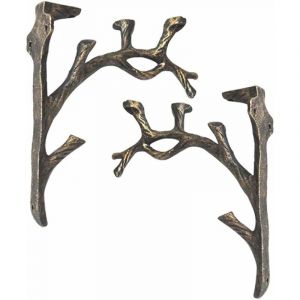 Supports d'&eacute;tag&egrave;re Vintage (2 pi&egrave;ces), Fonte, Forme de Branche &Eacute;querre &Eacute;tag&egrave;re, Faire l'ancien Artisanat, Support de Triangle d&eacute;coratif cr&eacute;atif,