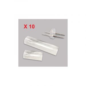 Ensemble de 10 kits de jonction (055193) pour raccordement de 2 cordons lumineux 230V int/ext Chromex 201300