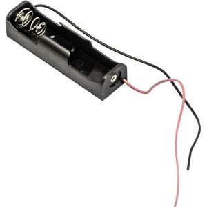 Bcaaw Support de pile 1x LR6 (aa) raccordement par fils (l x l x h) 60 x 16 x 14 mm X772771 - MPD
