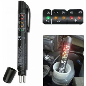 Frein testeur de Liquide D&eacute;tecteur,Testeur de Freins de Diagnostic Automatique &agrave; 5 LED Testeur de Frein de v&eacute;hicule Automatique Testeur de Frein