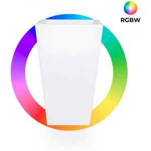 Jardini&egrave;re carr&eacute;e &agrave; led rgbw - 24W - Rechargeable -