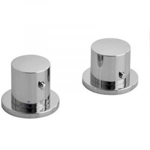 Robinetterie - Mitigeur thermostatique sur bord de baignoire, installation 2 trous, chrome TH100 - Sapho