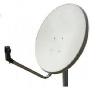 Parabole satellite acier Blanche 65cm avec Support LNB en Acier Galvanis&eacute; id&eacute;al ASTRA EUTELSAT