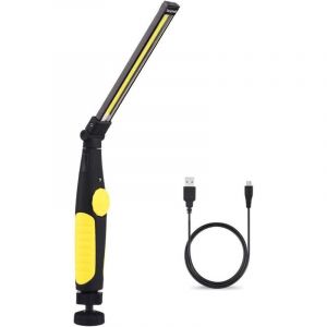 Lampe De Travail Led Rechargeable Avec Aimant&eacute;e Et Usb Pliable Rotation &Agrave; 350 Degr&eacute;, Lampe Inspection Led Rechargeable, Lampe D'Inspection Pour