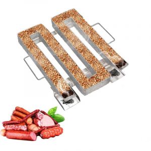 G&eacute;n&eacute;rateur de fum&eacute;e froide 5 &agrave; 20 heures de fum&eacute;e, g&eacute;n&eacute;rateur de fumoir &agrave; granul&eacute;s pour fumer &agrave; chaud et &agrave; froid avec brosse et crochet, fumoir &agrave;