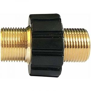 Raccord Rapide de Tuyau, Adaptateur pour Nettoyeur Haute Pression Double Mle M22 x 1,5 Compatible avec Karcher, Karcher hd & HDs Nettoyeur Haute
