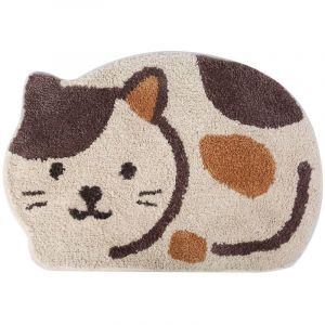 Tapis de Douche, Baignoire, Tapis de Salle de Bain, antid&eacute;rapant, Absorbant, Motif Adorable Tapis Doux Sec pour Porte Image de Chat, 8050cm