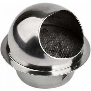 ZVD - Grille Ventilation 150 mm Grille Aeration Inox Haute Qualit&eacute; Grille A&eacute;ration Ext&eacute;rieur Avec Moustiquaire Prot&egrave;ge la Fa&ccedil;ade et Emp&ecirc;che l'entr&eacute;e